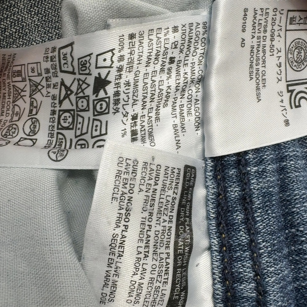 Levis Jeans Women 6 Blue Cotton 529 Curvy Bootcut Denim Stretch Casual Y2K - Picture 4 of 7